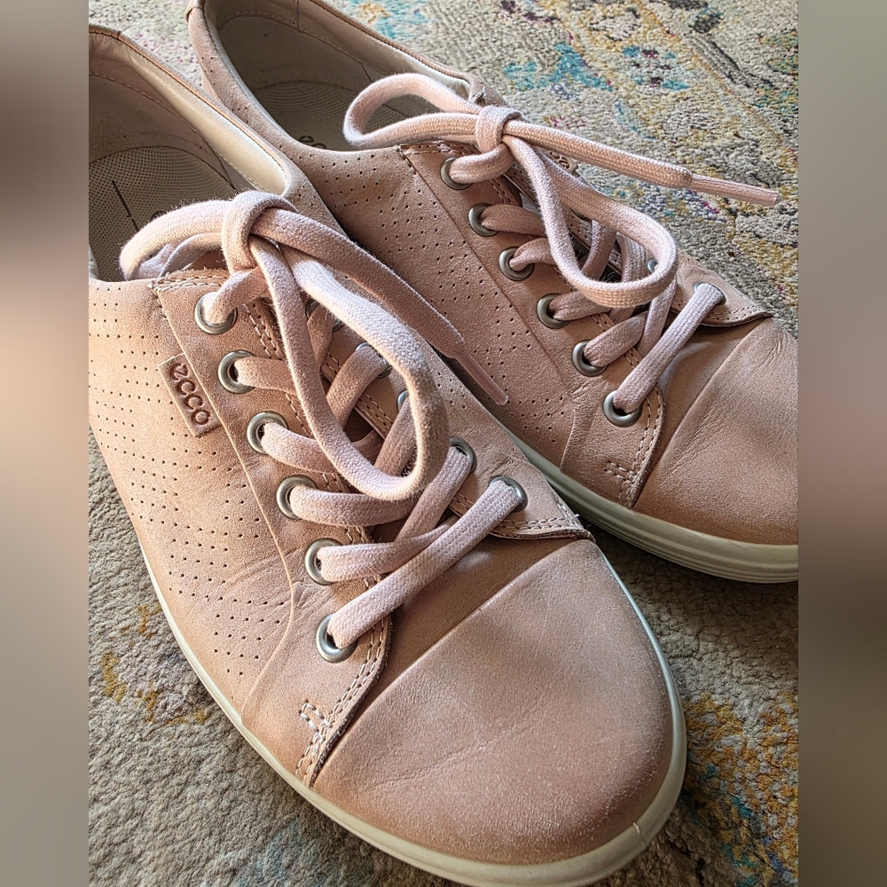 ECCO Soft 7 Pink Sneakers - Picture 4 of 6
